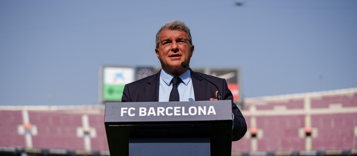 Joan Laporta, presidente del Fútbol Club Barcelona