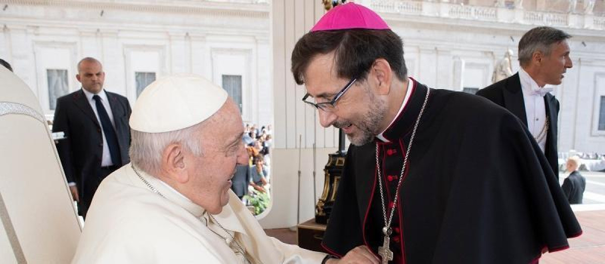El papa Francisco y José Cobo, arzobispo de Madrid