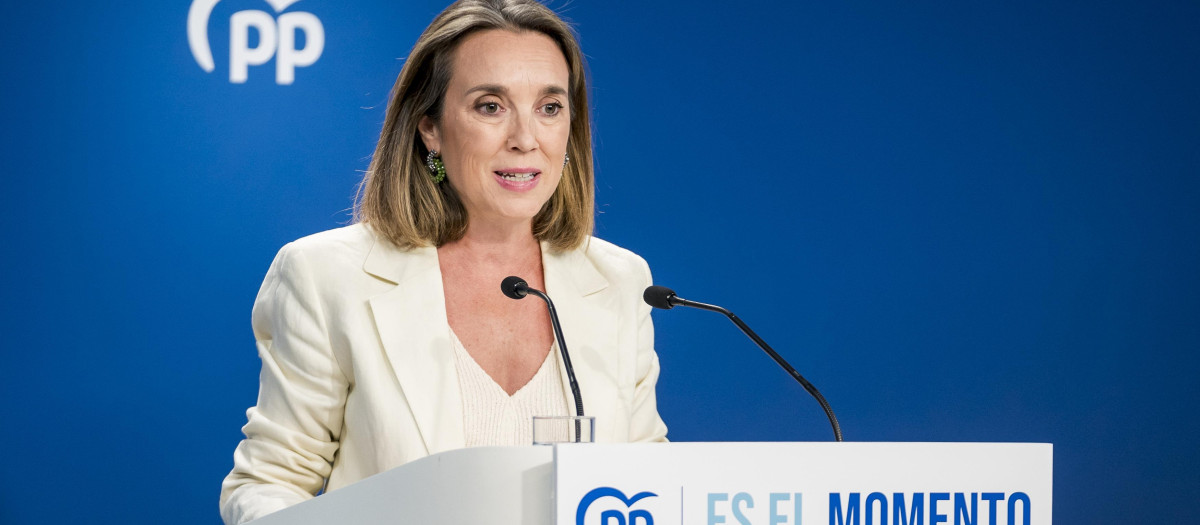 La secretaria general del Partido Popular, Cuca Gamarra