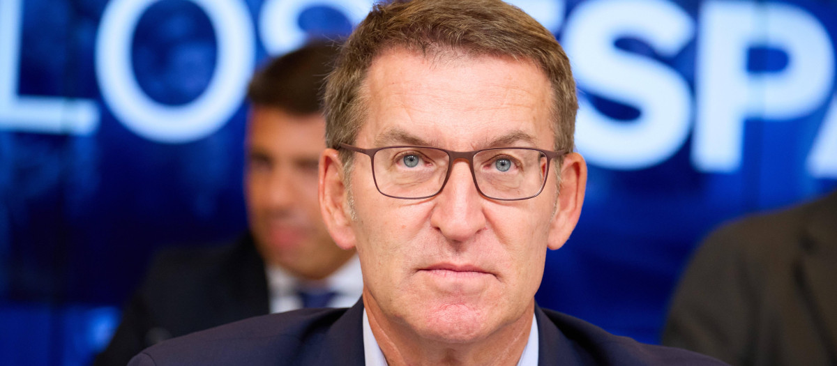 El líder del Partido Popular, Alberto Núñez Feijóo