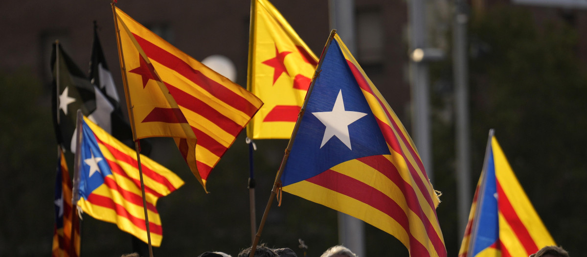 Manifestación por la Diada en Barcelona
