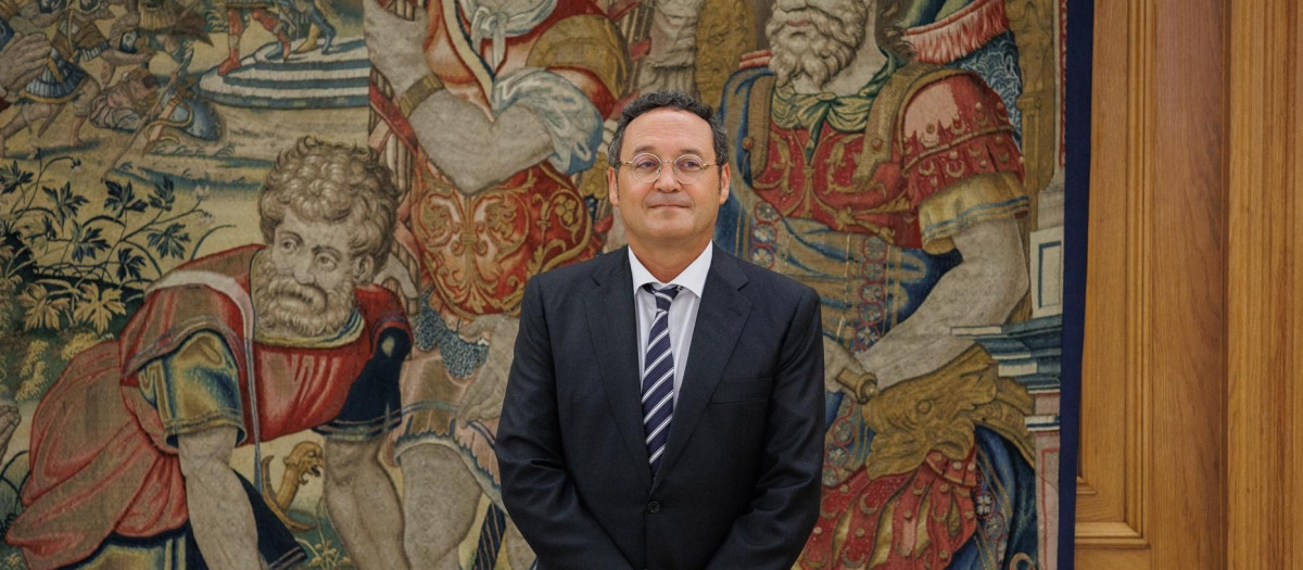 El Fiscal General del Estado, Álvaro García Ortiz, en la entrega de la Memoria Anual en el Palacio de la Zarzuela