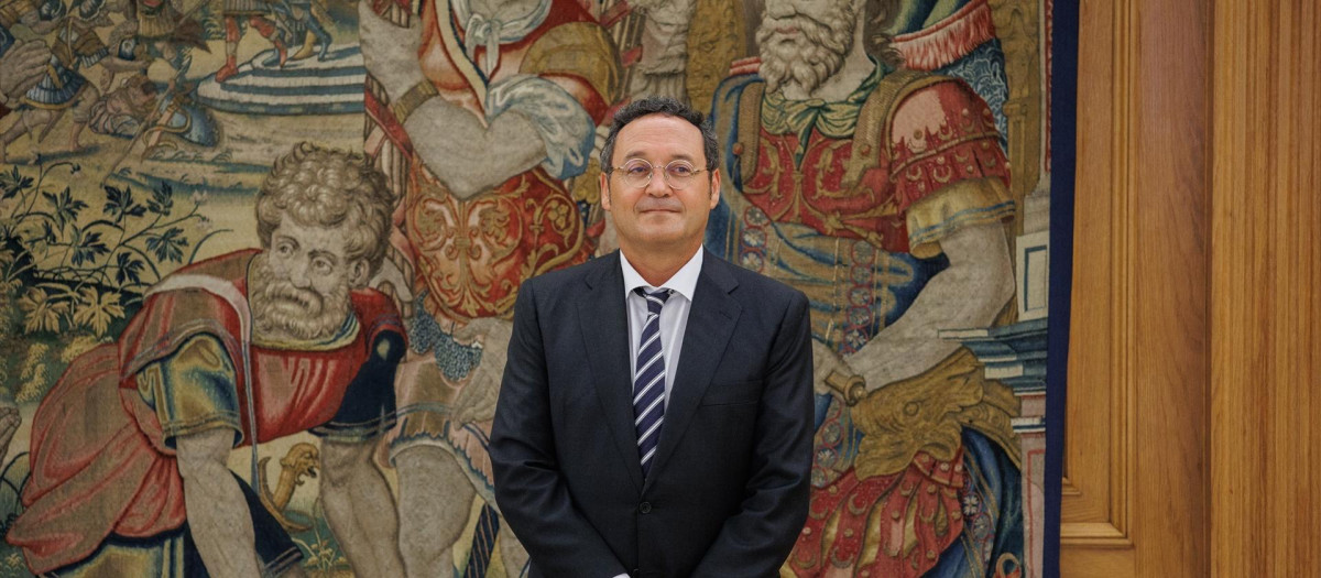 El Fiscal General del Estado, Álvaro García Ortiz, en la entrega de la Memoria Anual en el Palacio de la Zarzuela