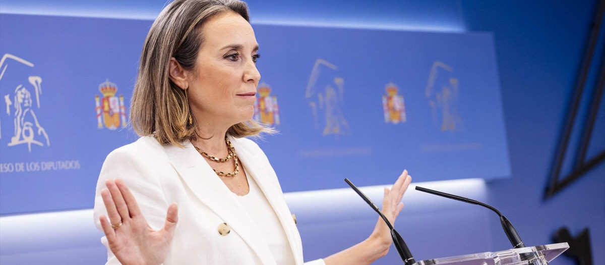 La portavoz del PP en el Congreso, Cuca Gamarra