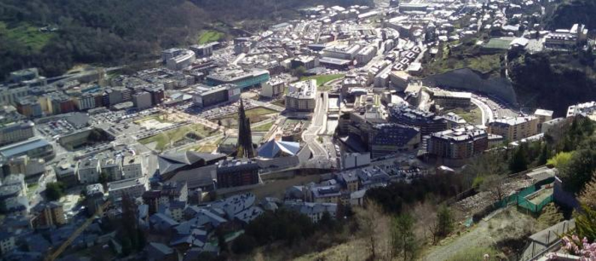 Panorámica de Andorra la Vella.