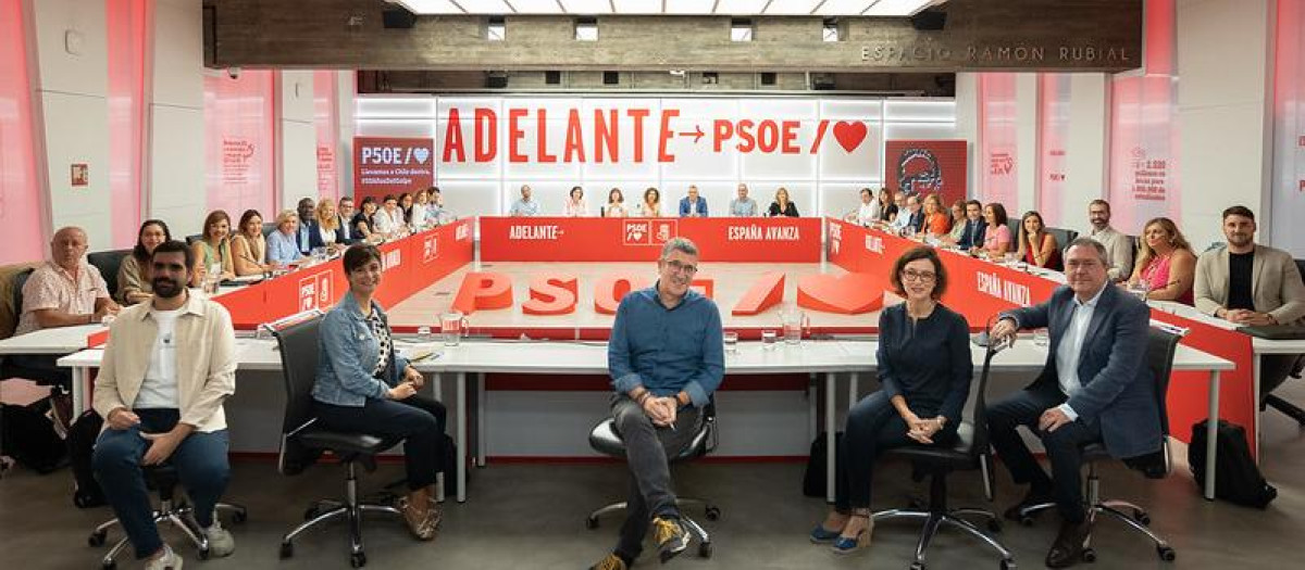 Reunión del Comisión Ejecutiva Federal en la sede del PSOE, el 11 de septiembre