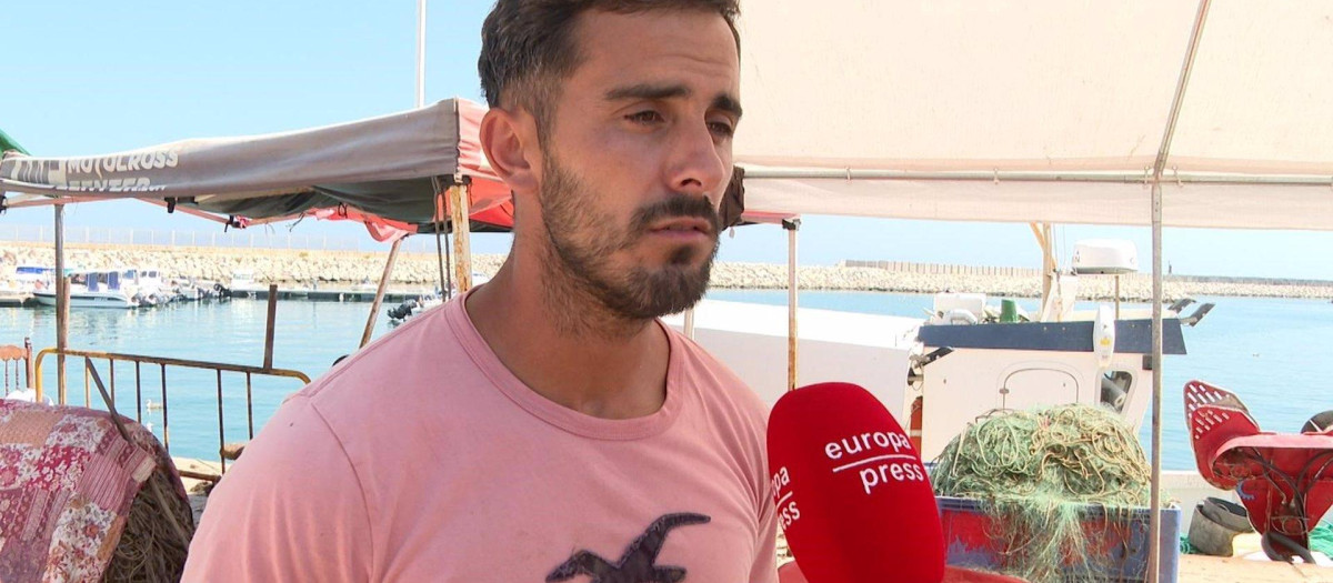 Jonathan Sánchez, pescador de La Línea y patrón de 'Mi Daniela'