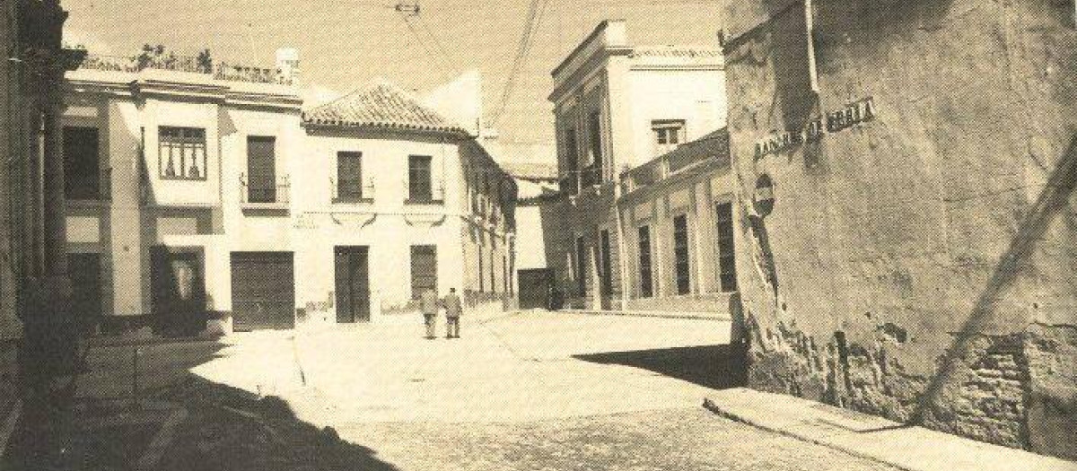 Plaza de la Trinidad, donde cayó abatido Pacheco