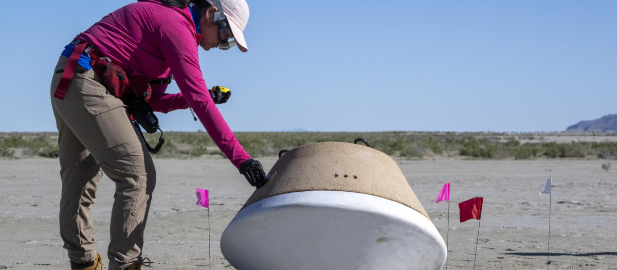 Ensayo de recuperación de la cápsula OSIRIS-REx en agosto