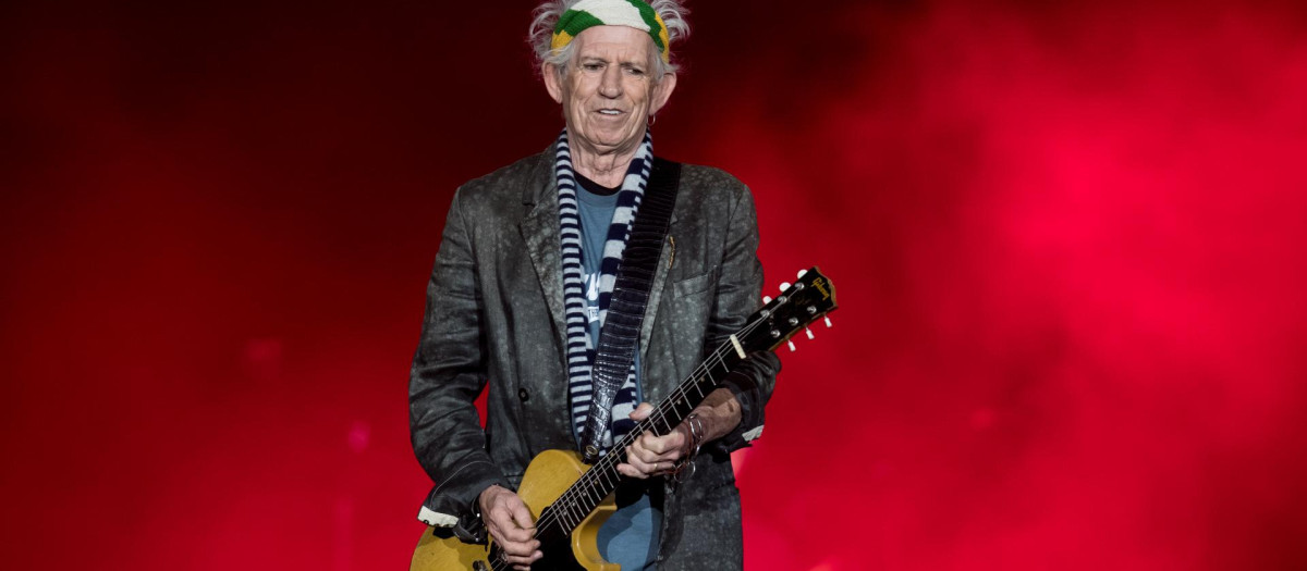 Keith Richards durante un concierto