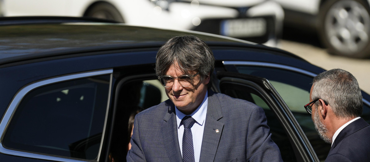 Carles Puigdemont, en un acto en Francia el pasado agosto