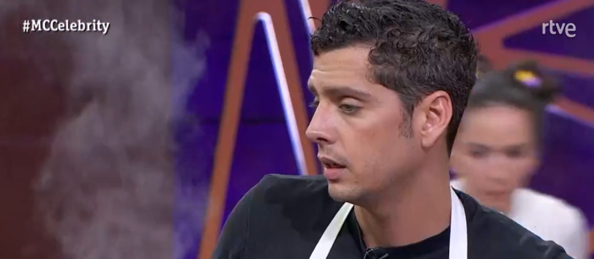 Eduardo Casanova, en el programa de este jueves de MasterChef Celebrity