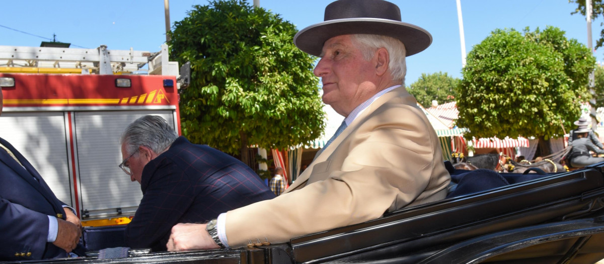 Carlos Fitz-James Stuart en la Feria de Sevilla