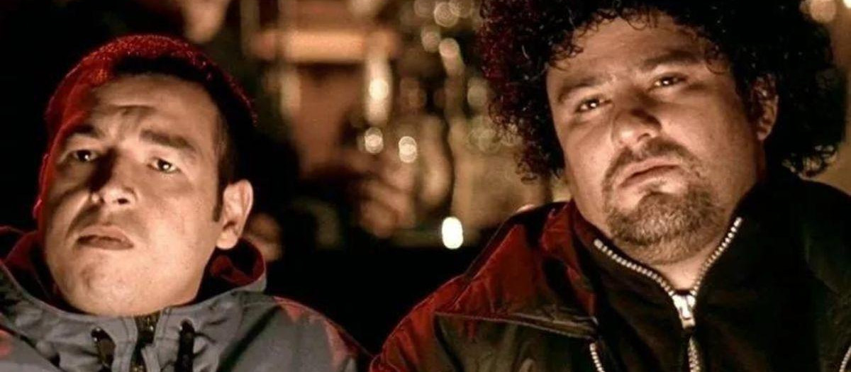 Jake Abraham (a la izquierda), en la película Lock and Stock