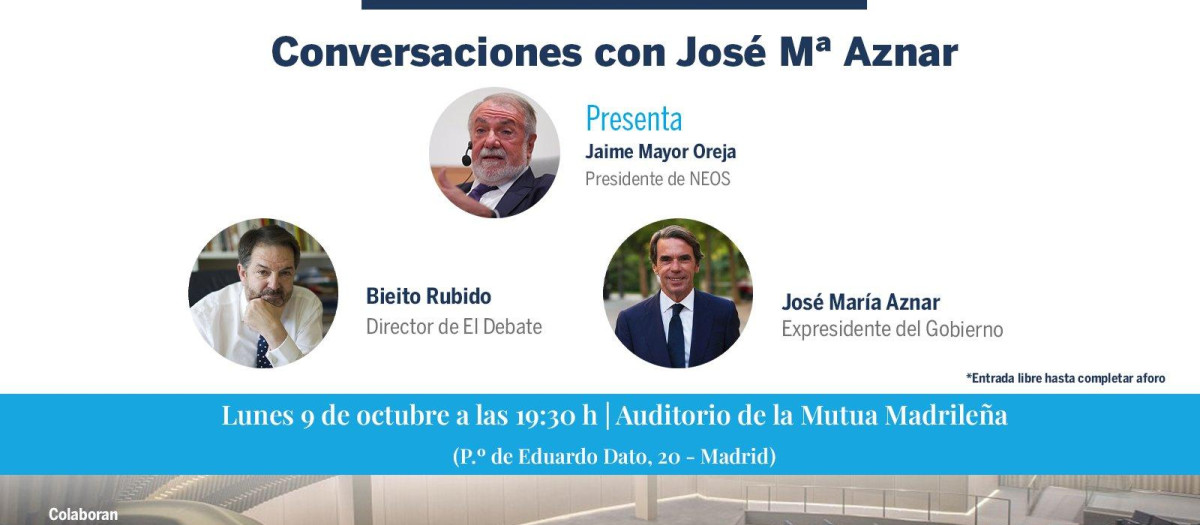 Foro Neos 'Conversaciones con José María Aznar'