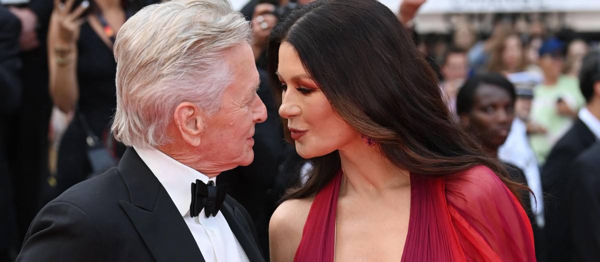 Michael Douglas y Catherine Zeta Douglas en el festival de Cannes, en mayo de 2023