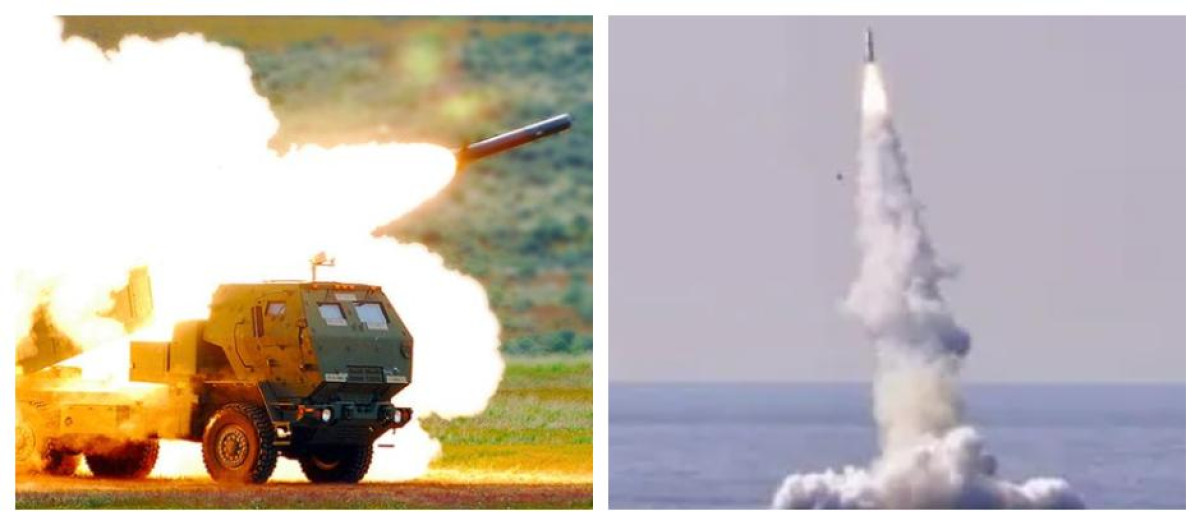 Misil marroquí Himars y misil tácticos argelino lanzado desde un submarino