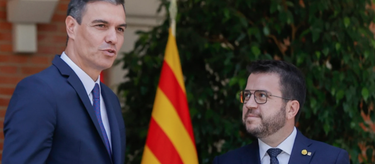 Pedro Sánchez y Pere Aragonés