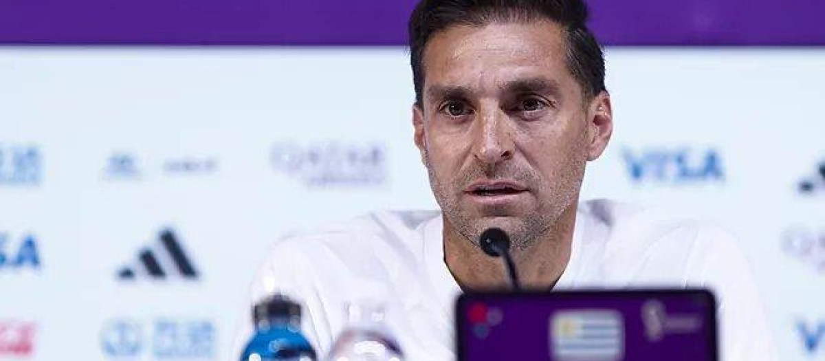 Diego Alonso en el pasado Mundial de Qatar