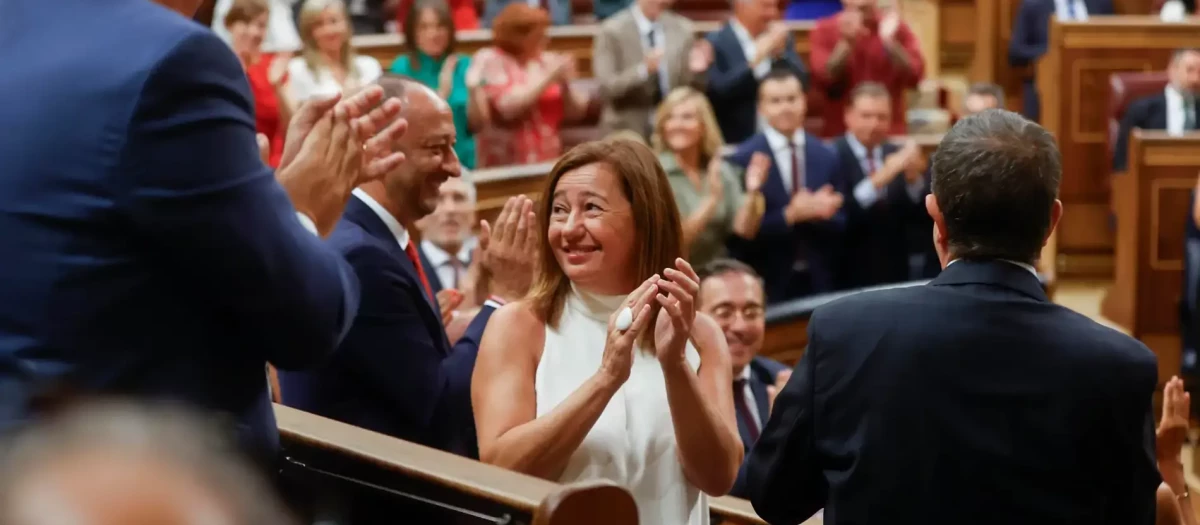 La presidenta del Congreso durante el pleno de constitución de la Cámara Baja, en agosto