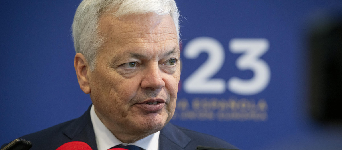 El comisario europeo de Justicia, Didier Reynders, en Ifema