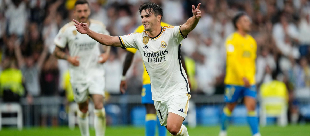 Brahim Díaz, en un partido con el Real Madrid esta temporada