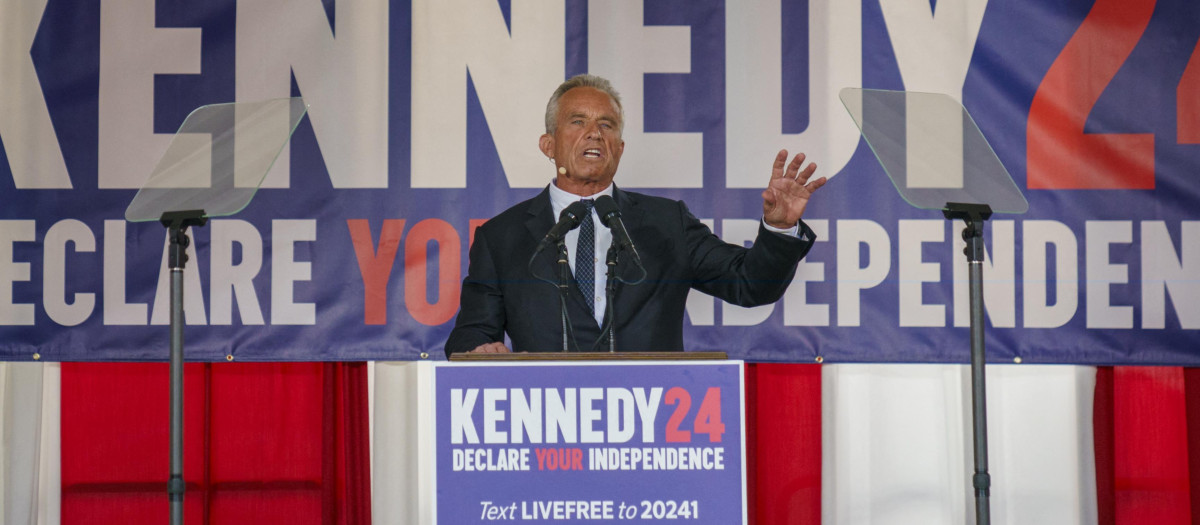 El candidato presidencial independiente Robert F. Kennedy Jr.