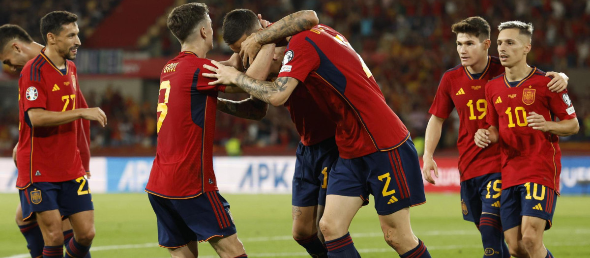 España ganó a Escocia en La Cartuja de Sevilla 2-0 y encarrila su pase a la Euro 2024