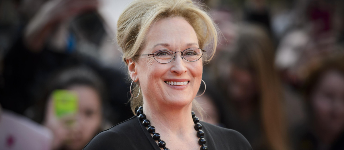 Actress Meryl Streep attending the World Premiere of " Florence Foster Jenkins " in London.