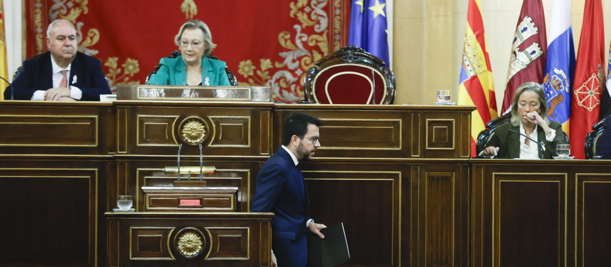 Pere Aragonès en el Senado