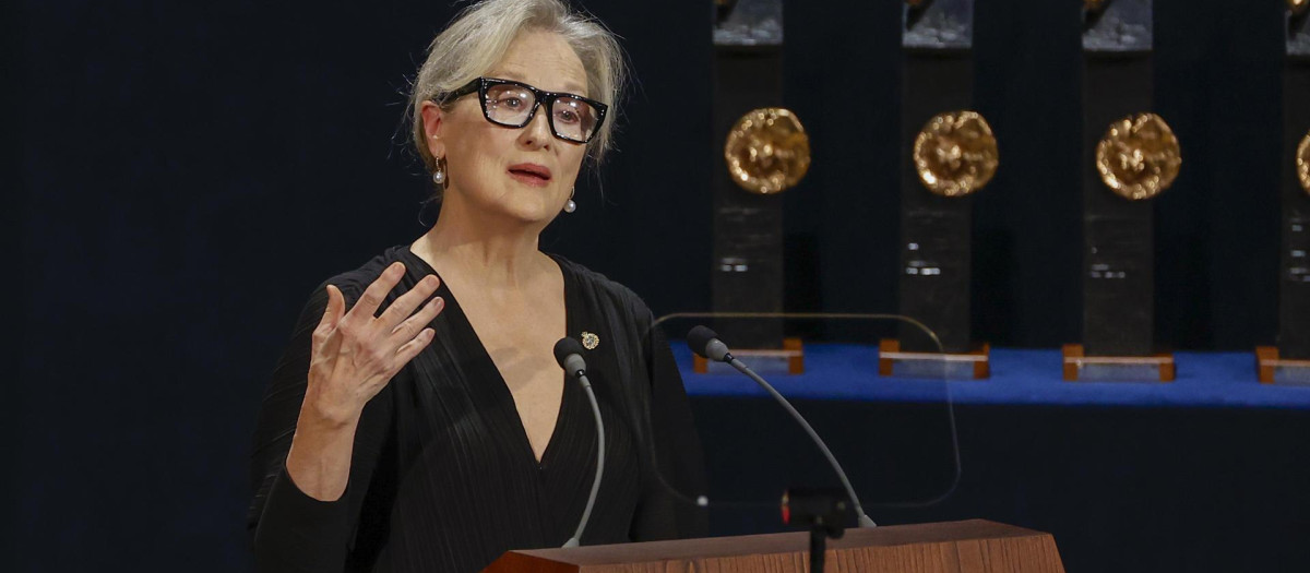Meryl Streep durante su discurso en los Premios Princesa de Asturias