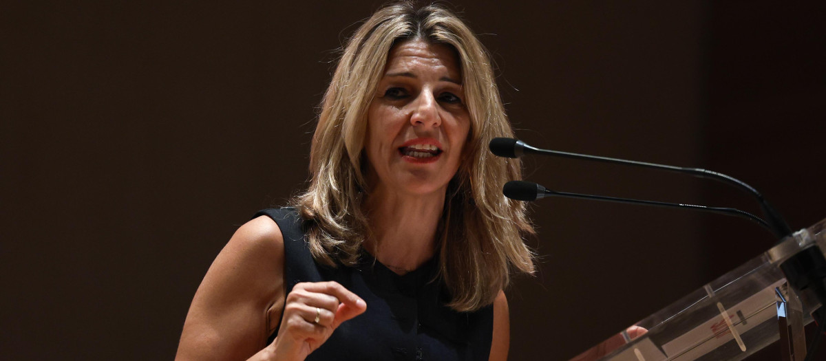 La líder de Sumar y vicepresidenta del Gobierno en funciones, Yolanda Díaz