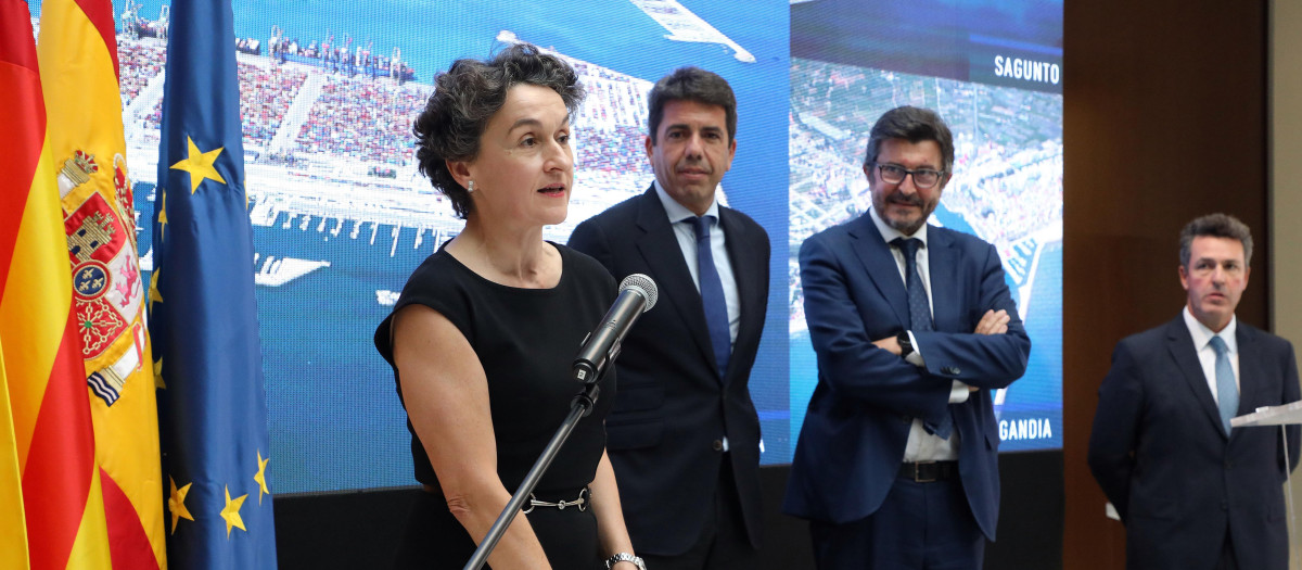 Mar Chao, en su toma de posesión como nueva presidenta de la Autoridad Portuaria de Valencia
