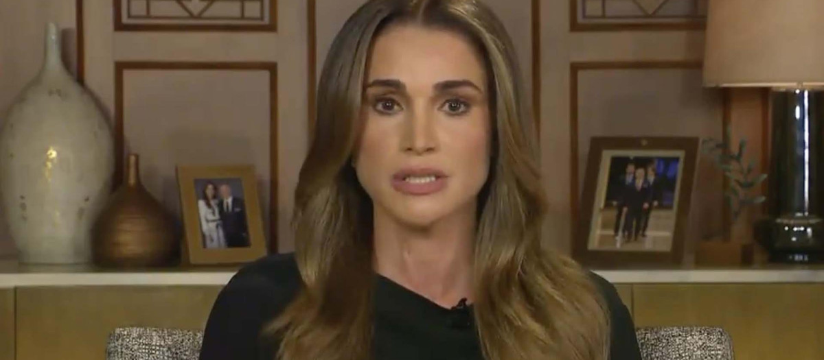 La Reina Rania de Jordania en la CNN