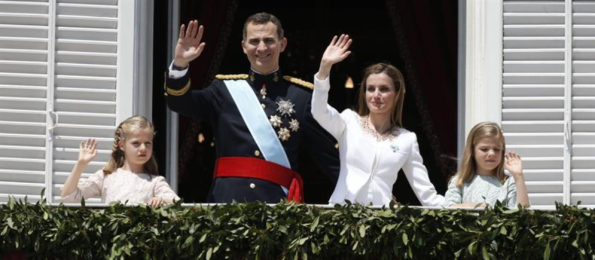Leonor en la coronación de Felipe VI
