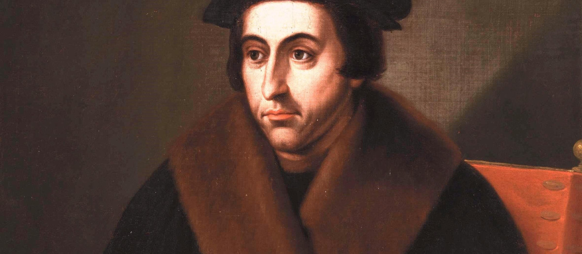 Retrato del insigne humanista español Juan Luis Vives (1492-1540)
