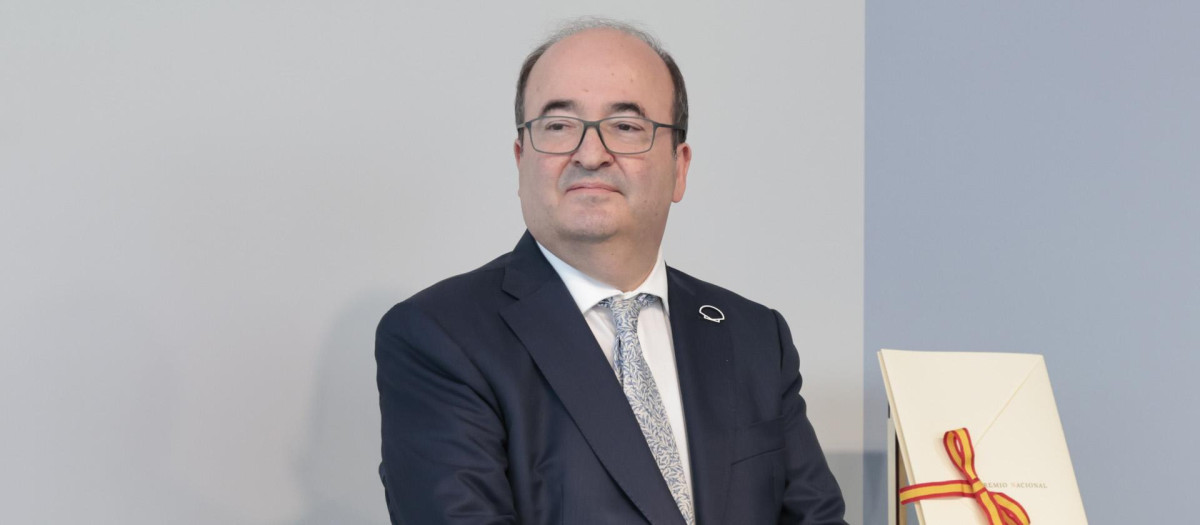 Miquel Iceta durante la entrega del Premio Nacional de Cinematografía