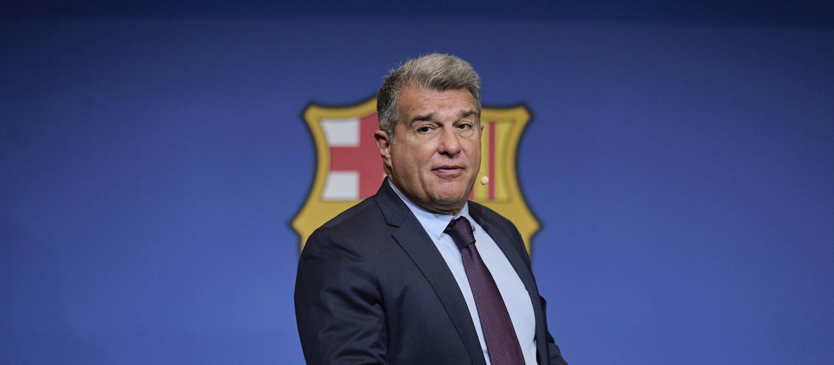 Joan Laporta, presidente del Fútbol Club Barcelona