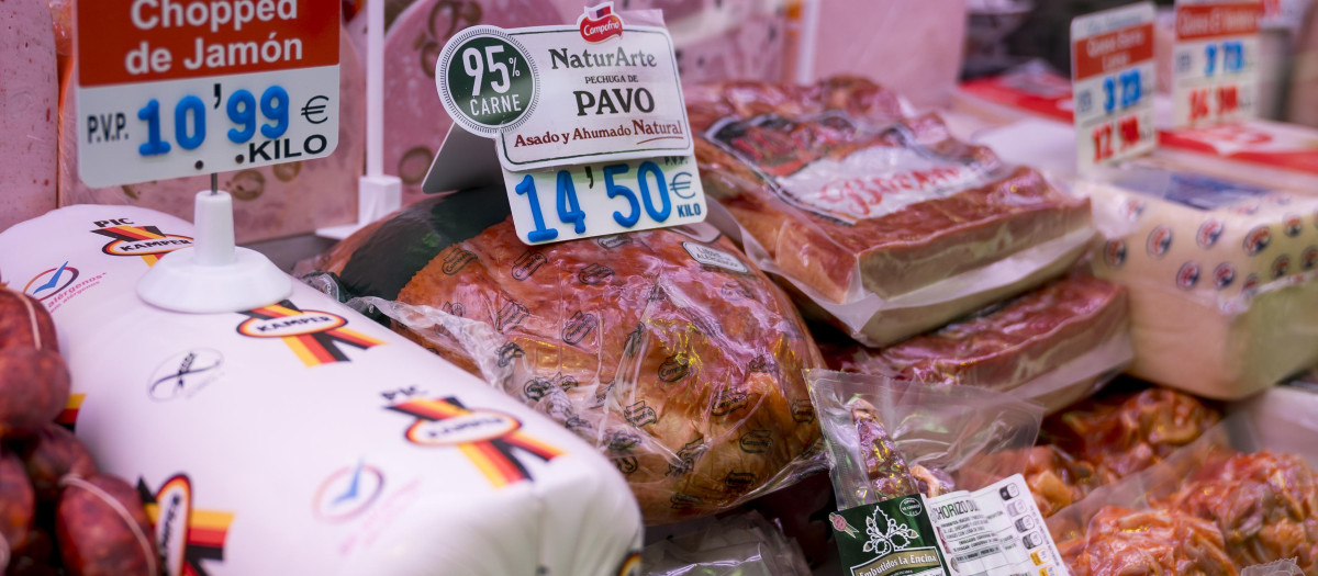 Precios en una charcutería
