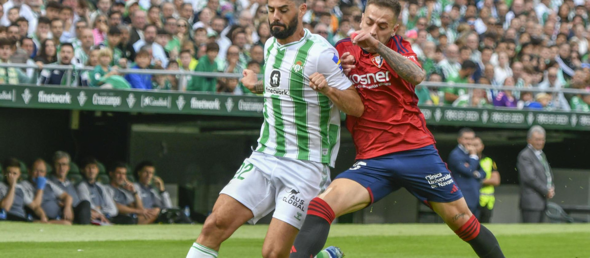 Isco, en el partido del Betis este domingo ante Osasuna
