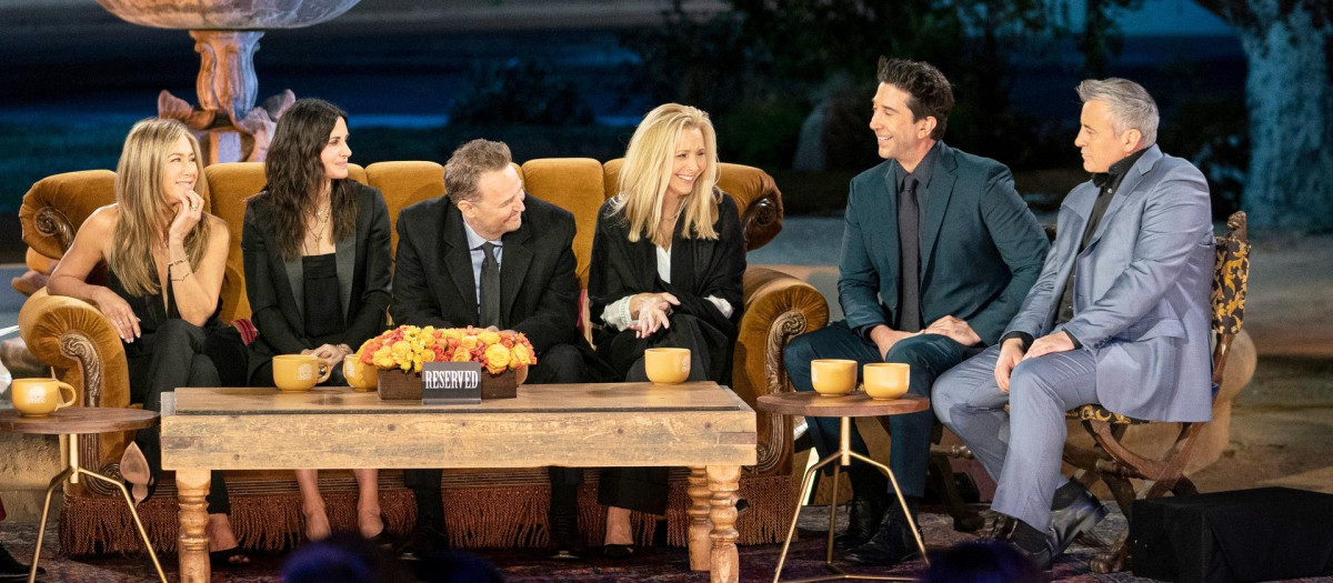 El elenco de la serie, en el especial Friends: The Reunion emitido en 2021