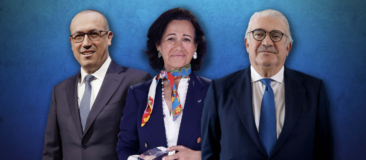 Onur Genç, Ana Botín y José Bogás
