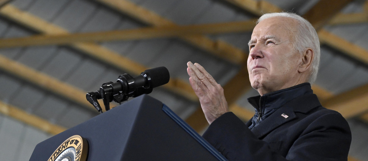 Joe Biden, presidente de EE.UU. durante un discurso en Minnesota