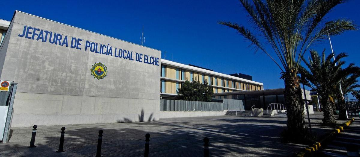 Fachada de la Jefatura de Policía Local de Elche (Alicante)