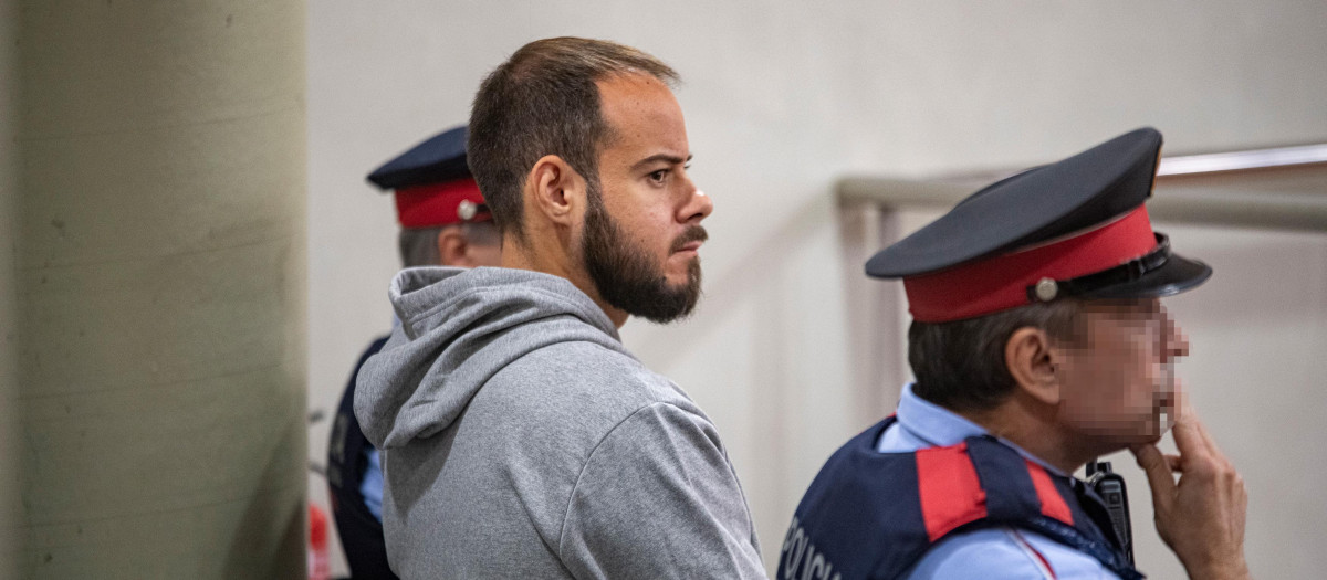 El rapero Pablo Hasel durante un juicio en la Audiencia de Lérida en 2022