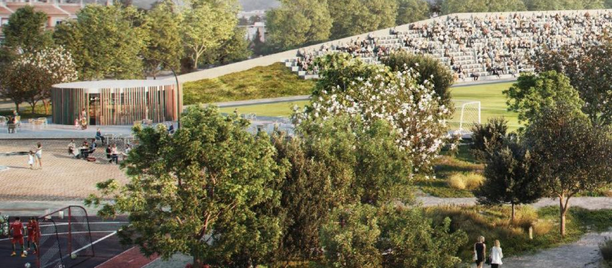 Recreación de cómo será el macroparque de Playa de San Juan, en Alicante