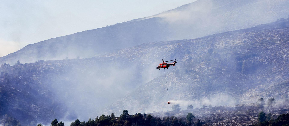 Incendio en Montitxelo