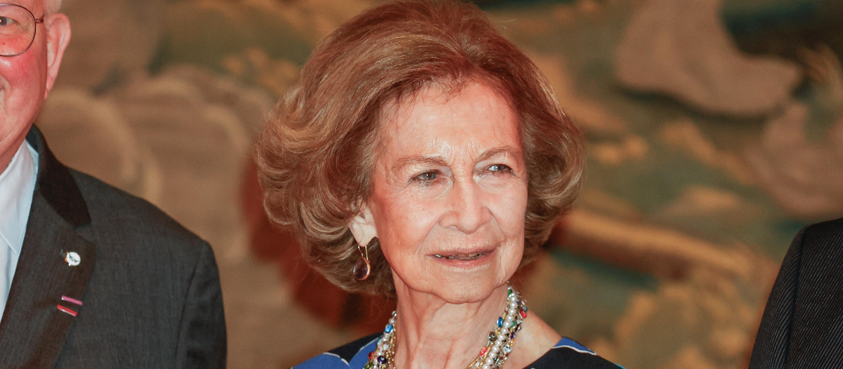 Queen Sofia during inauguration of Federación Europea de Bancos de Alimentos (FEBA) Summit in Madrid on Wednesday 27 September 2023.