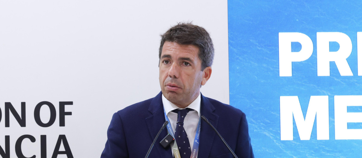 El presidente de la Comunidad Valenciana, Carlos Mazón, en la World Travel Market de Londres
