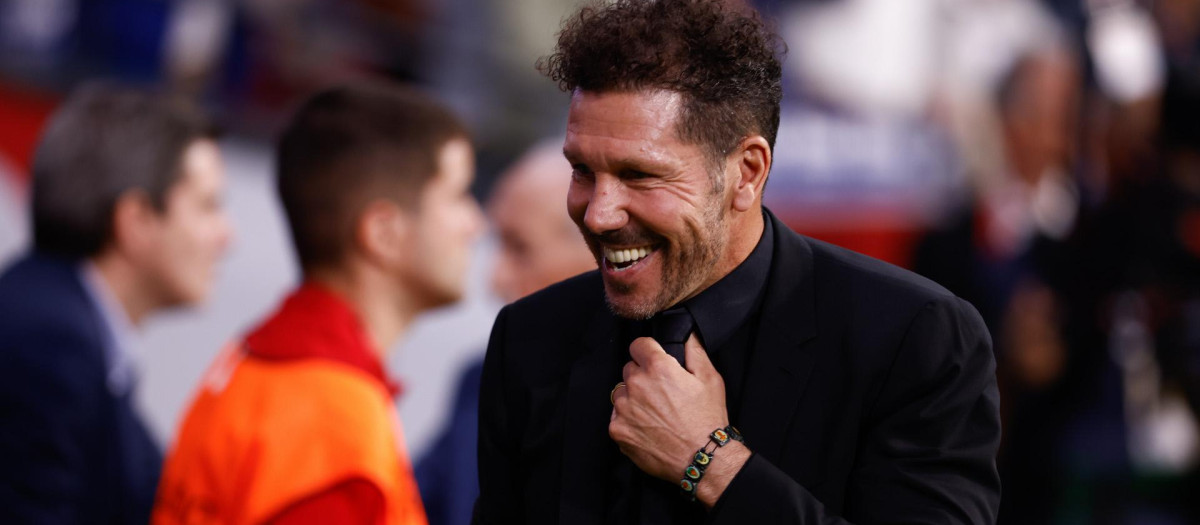 Simeone, en un partido de esta temporada
